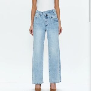 Pistola BOBBIE MID RISE LOOSE STRAIGHT LEG W/ CROSSOVER - NELSON Size 27